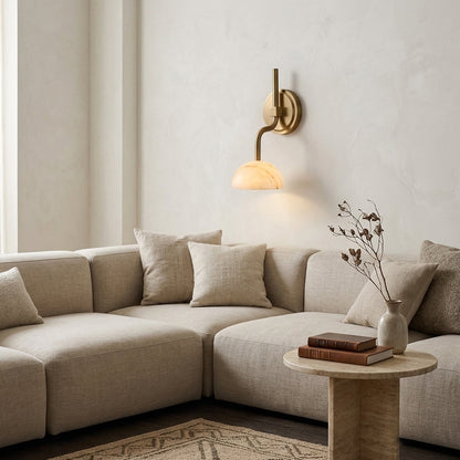 Ardelis Alabaster Wall Sconce