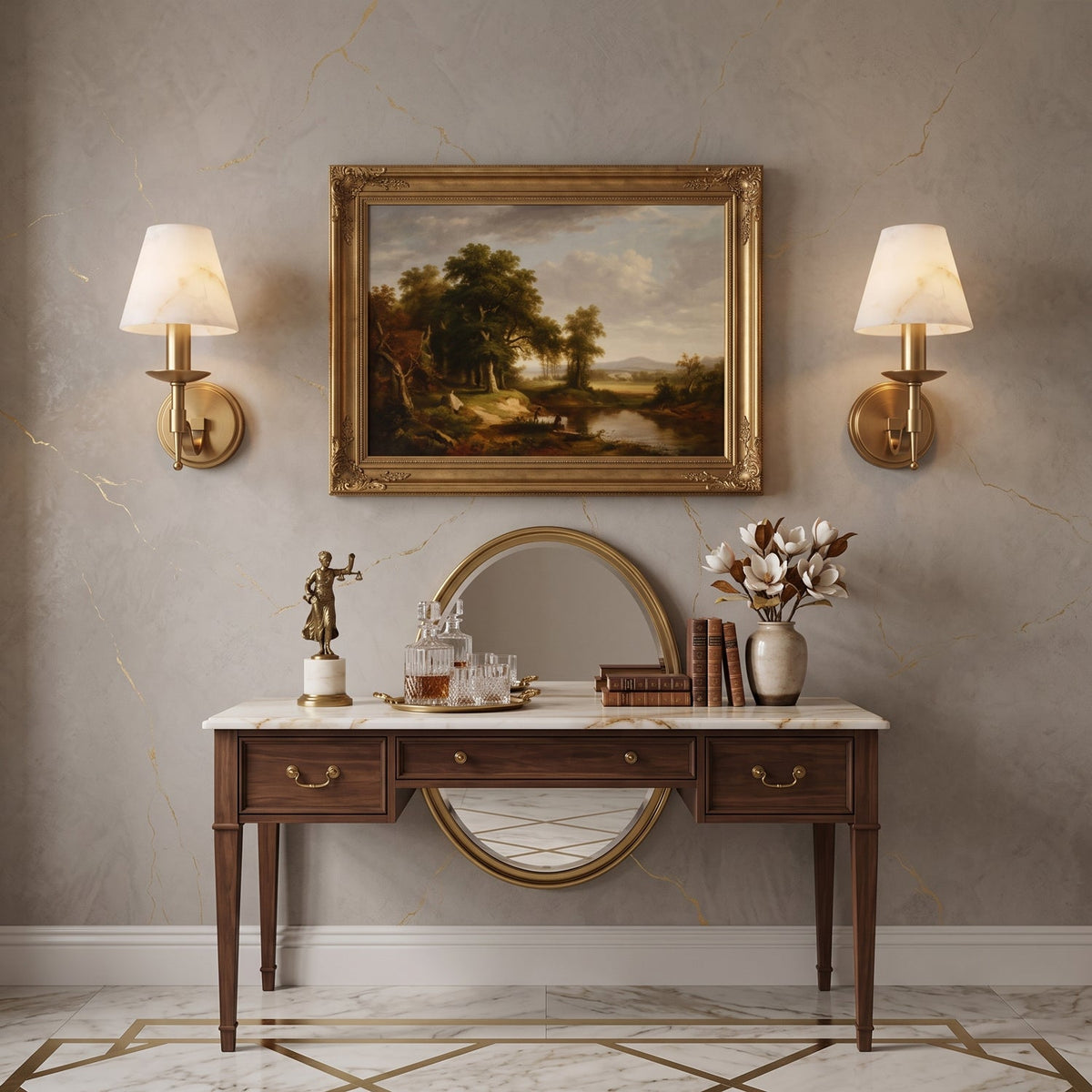 Briarley Alabaster Wall Sconce