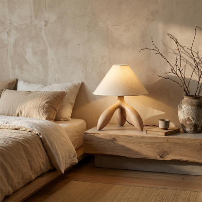 FRASSINA Solid Ash Wood Table Lamp