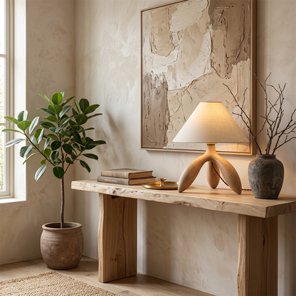 FRASSINA Solid Ash Wood Table Lamp