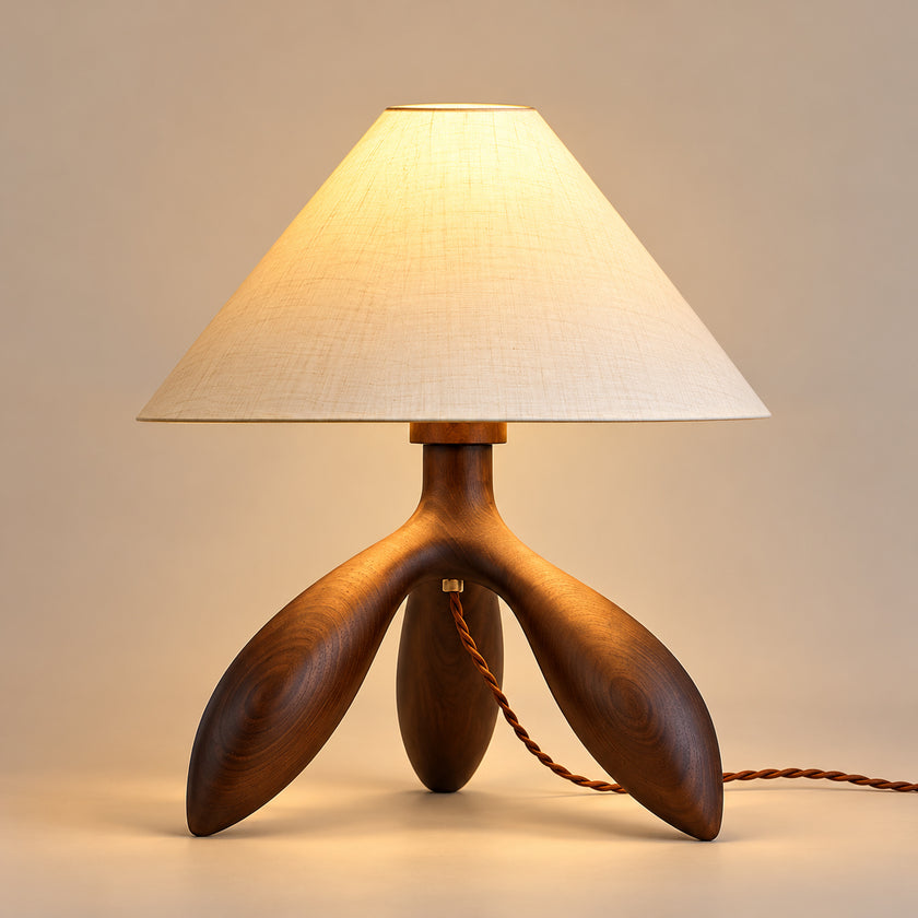 FRASSINA Solid Ash Wood Table Lamp