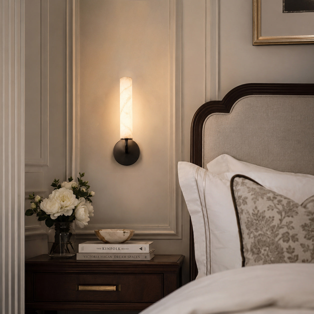 Cylora Alabaster Wall Sconce