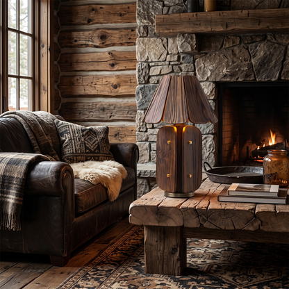 RADICA Wabi-Sabi Solid Wood Table Lamp