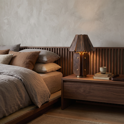 RADICA Wabi-Sabi Solid Wood Table Lamp