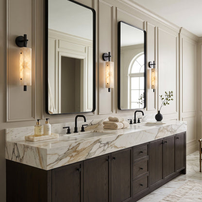 Lunaxis Alabaster Wall Sconce