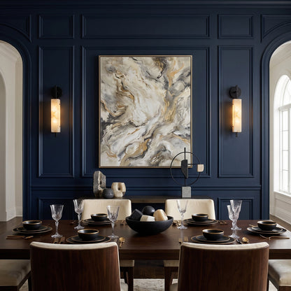 Lunaxis Alabaster Wall Sconce