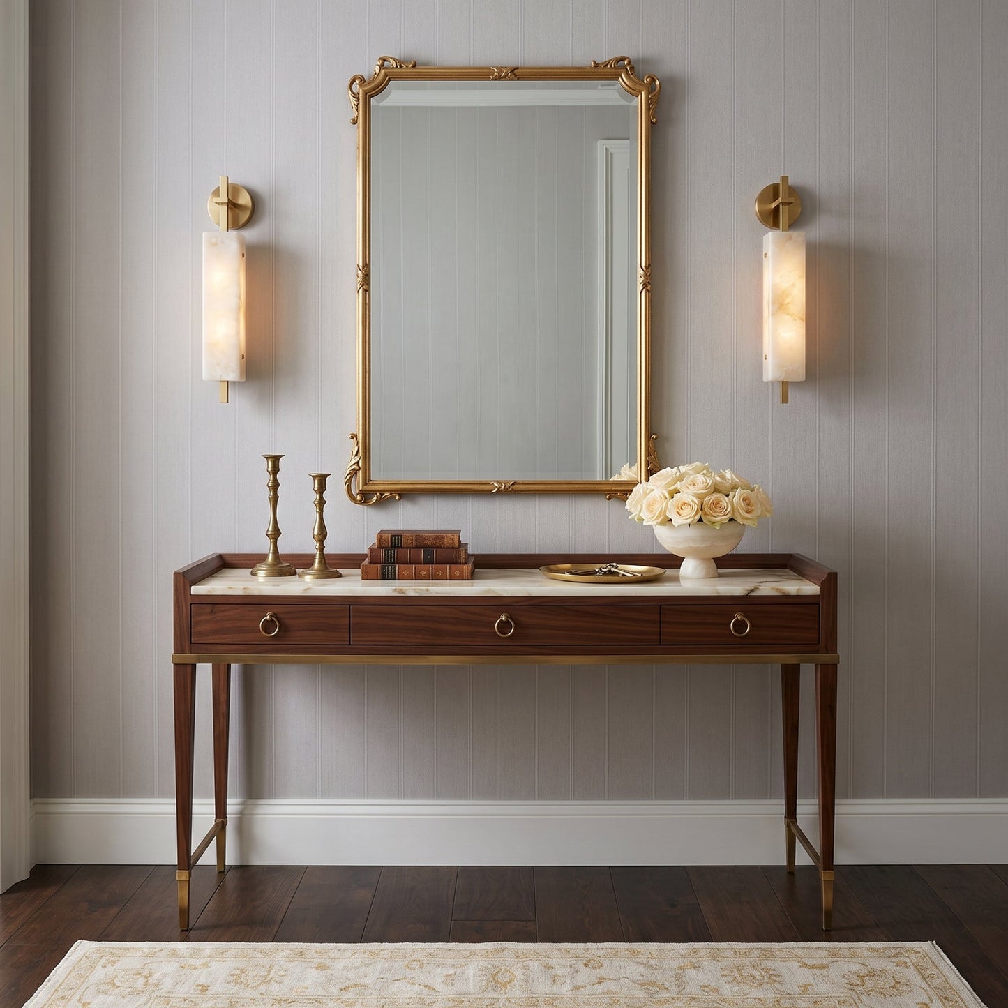 Lunaxis Alabaster Wall Sconce