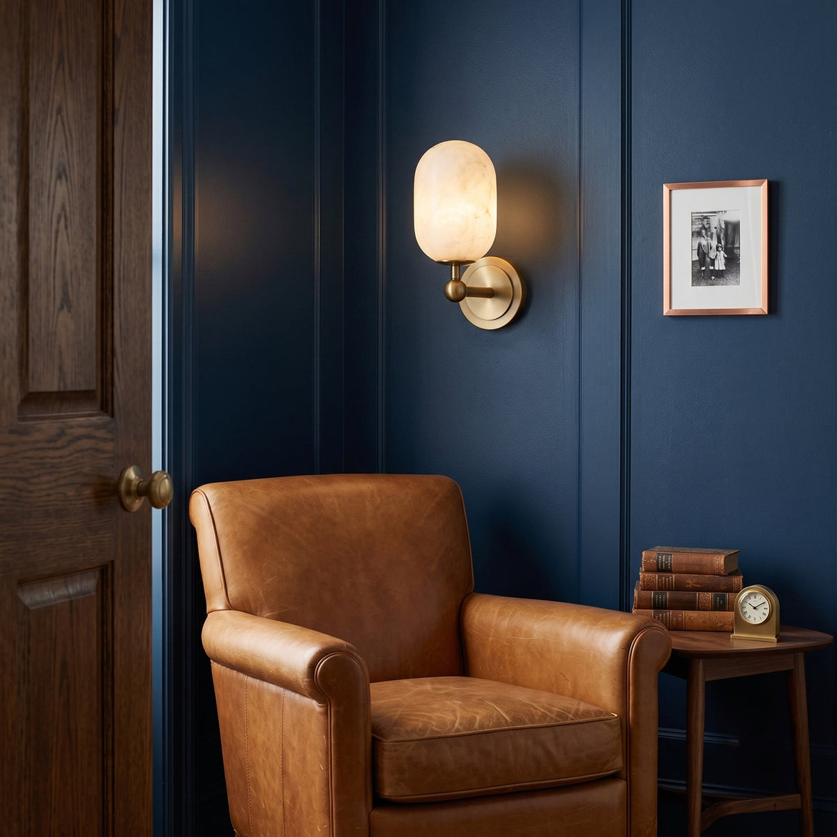 Milton Alabaster Wall Sconce