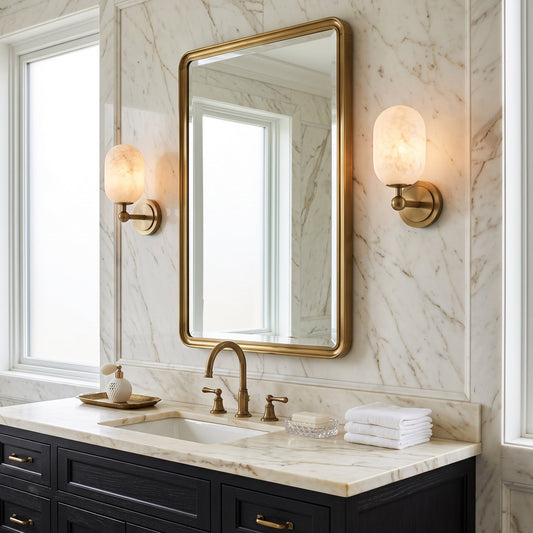 Milton Alabaster Wall Sconce