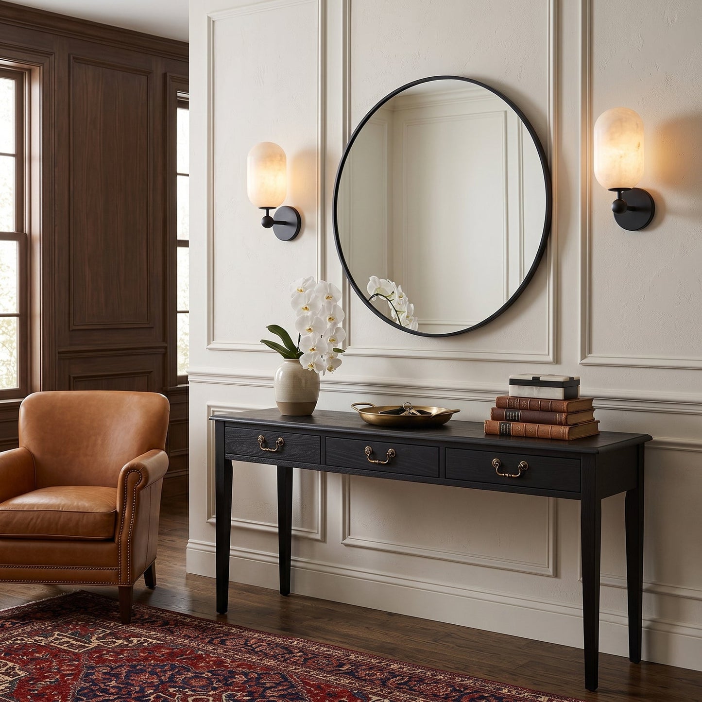 Milton Alabaster Wall Sconce