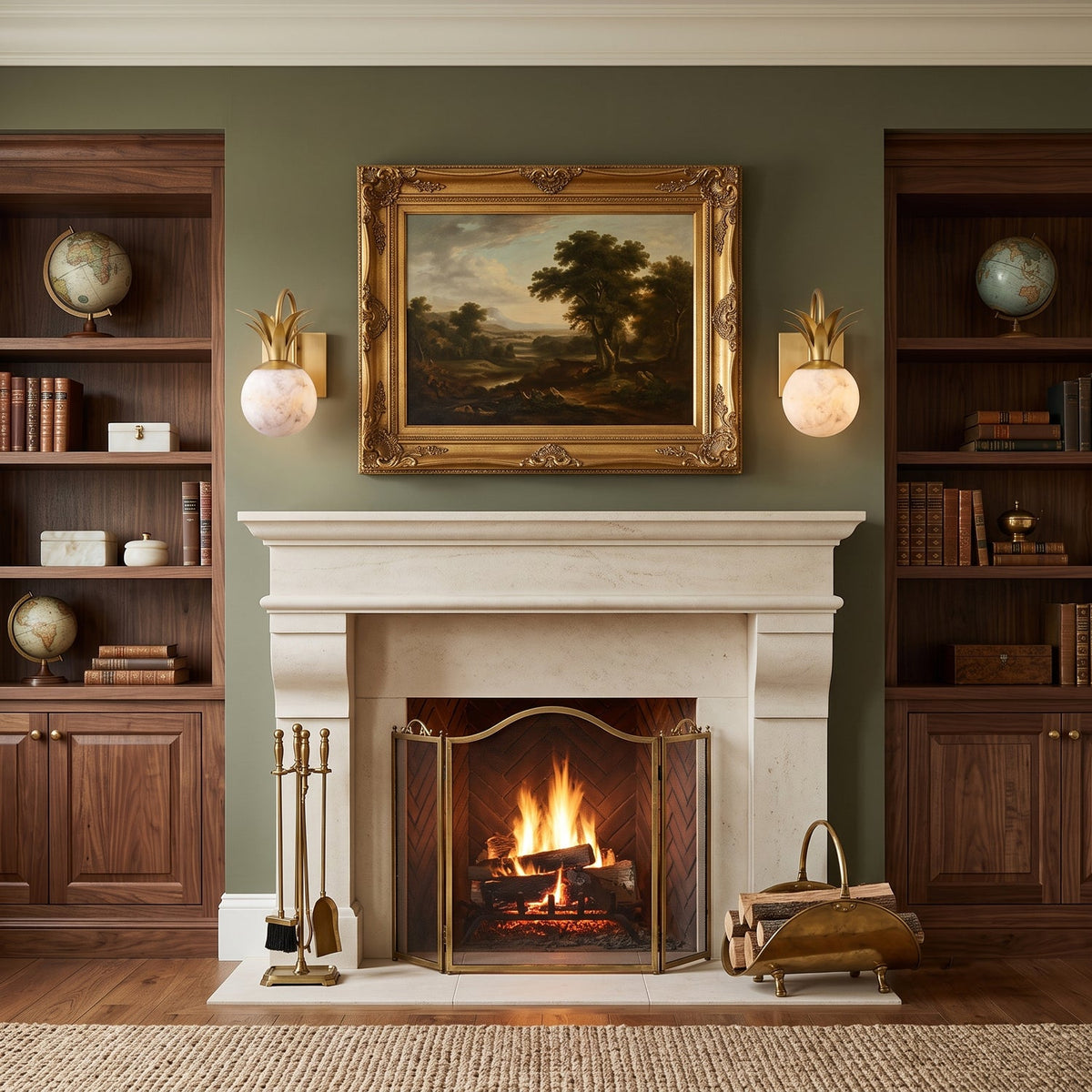 Palma Alabaster Wall Sconce