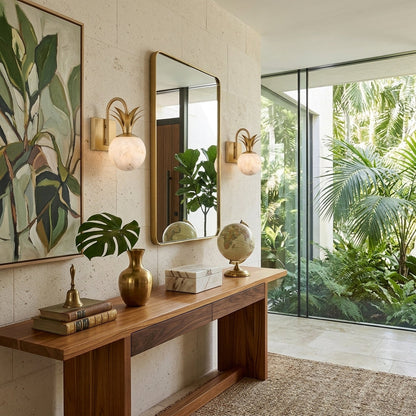 Palma Alabaster Wall Sconce
