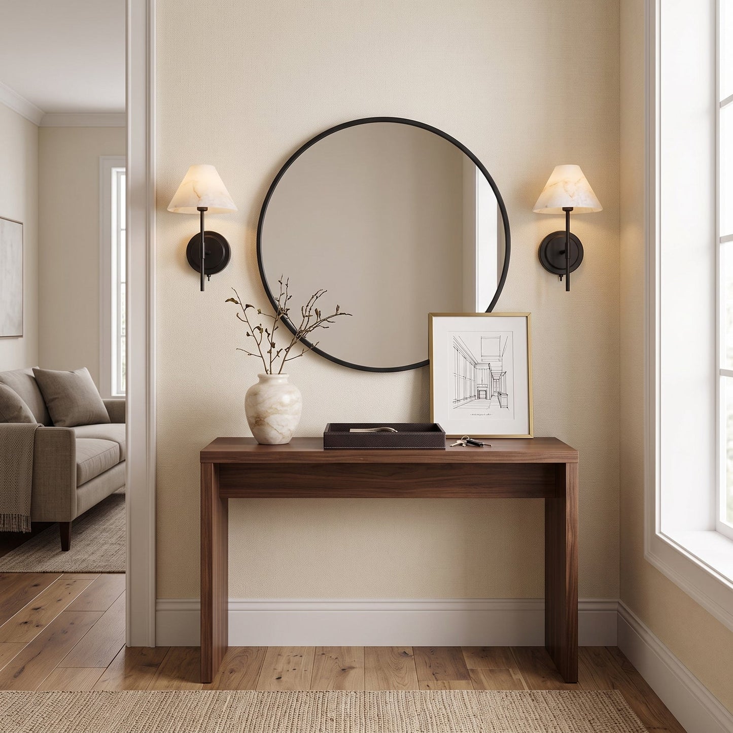 Rennes Alabaster Wall Sconce