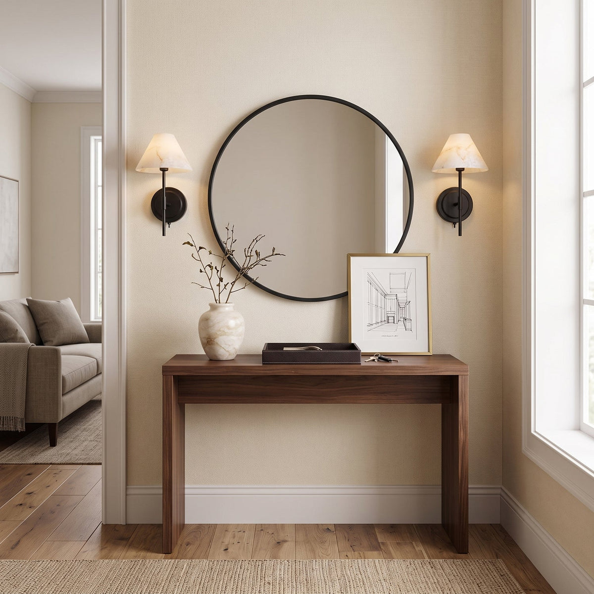 Rennes Alabaster Wall Sconce