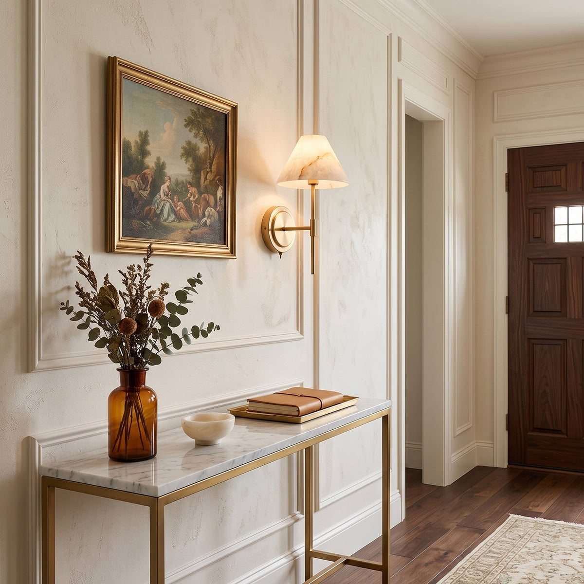 Rennes Alabaster Wall Sconce