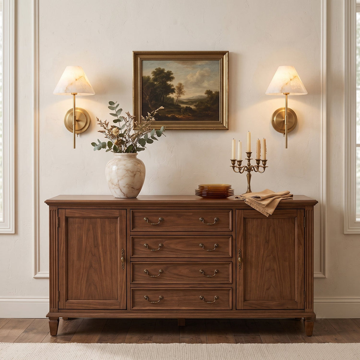 Rennes Alabaster Wall Sconce