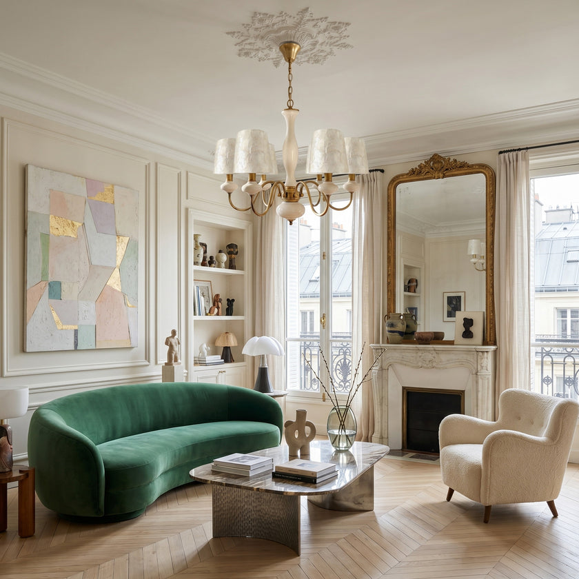 MARINELLA Shell & Ceramic Chandelier