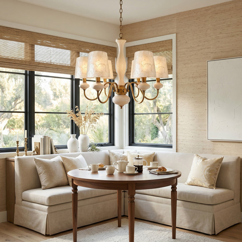 MARINELLA Shell & Ceramic Chandelier