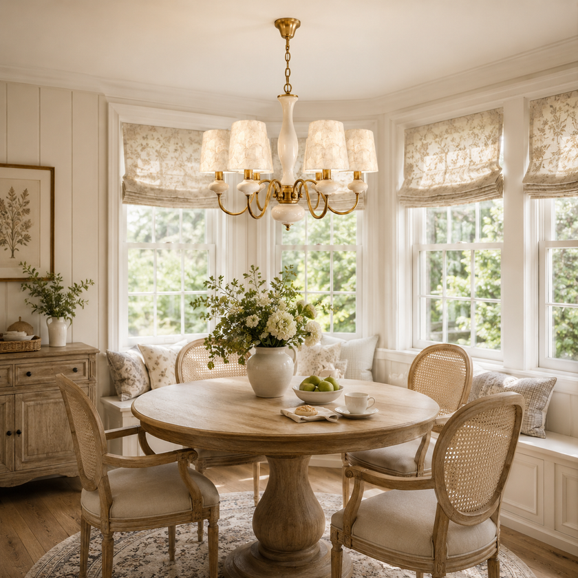 MARINELLA Shell & Ceramic Chandelier