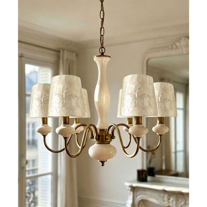 MARINELLA Shell & Ceramic Chandelier