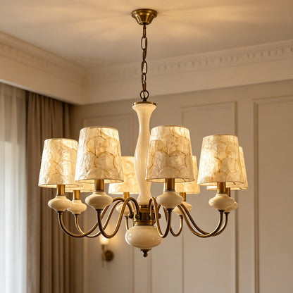 MARINELLA Shell & Ceramic Chandelier