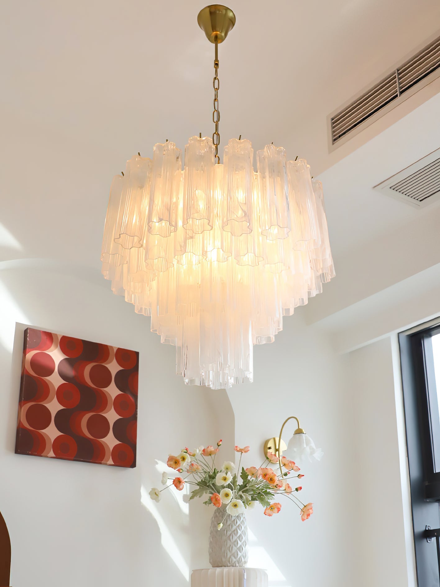 Venetian Cascade Glass Chandelier