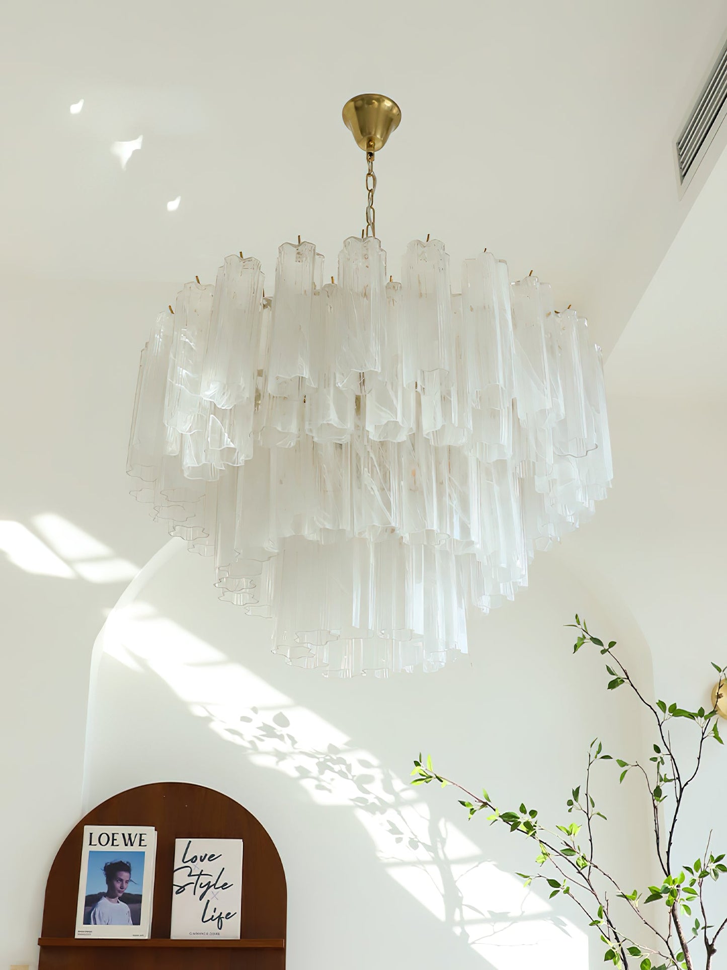 Venetian Cascade Glass Chandelier