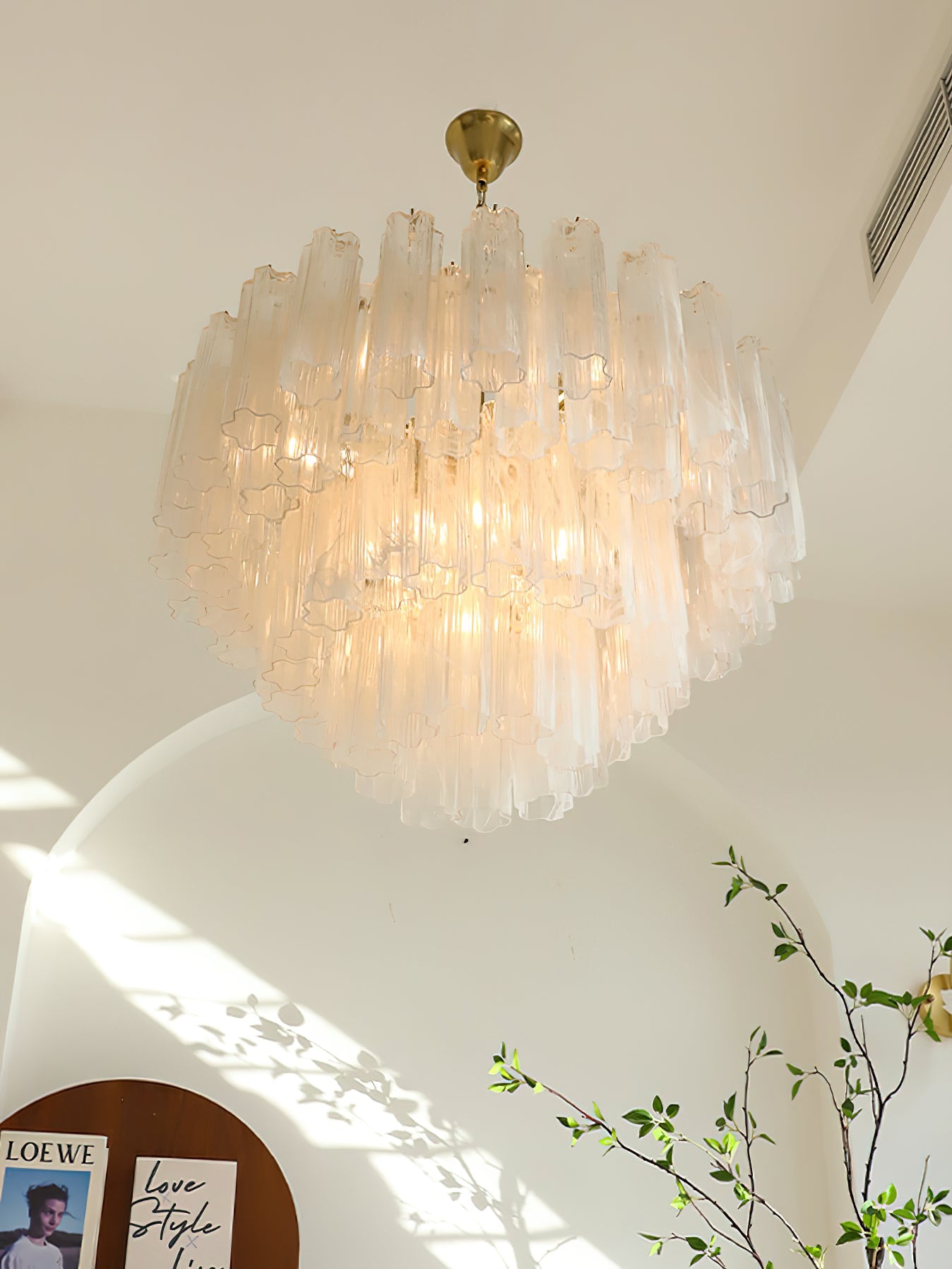 Venetian Cascade Glass Chandelier