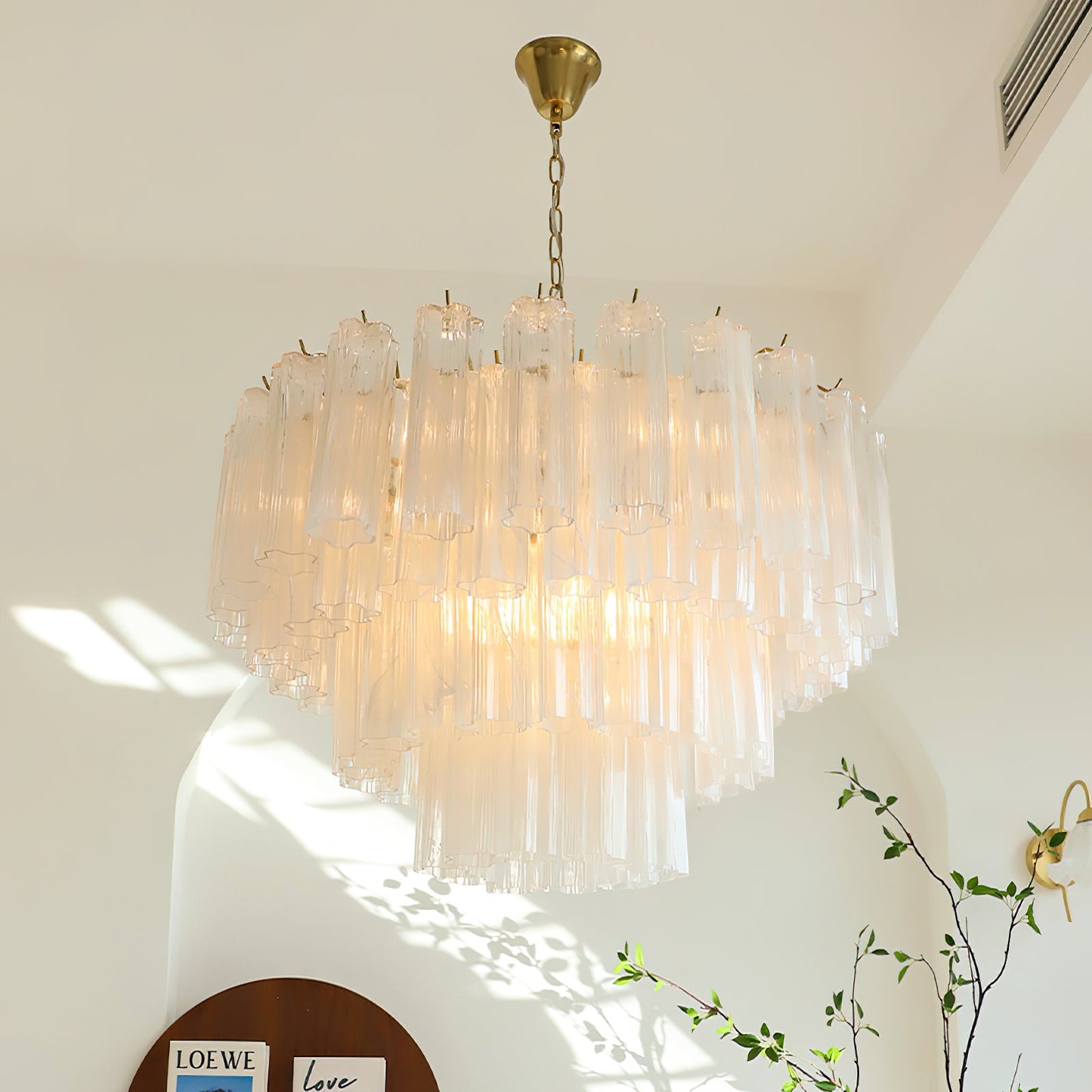 Venetian Cascade Glass Chandelier