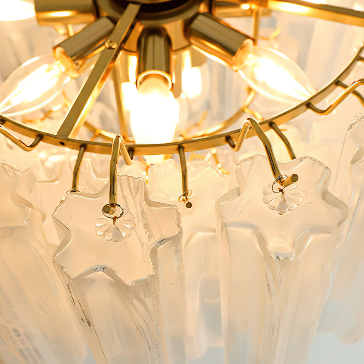 Venetian Cascade Glass Chandelier