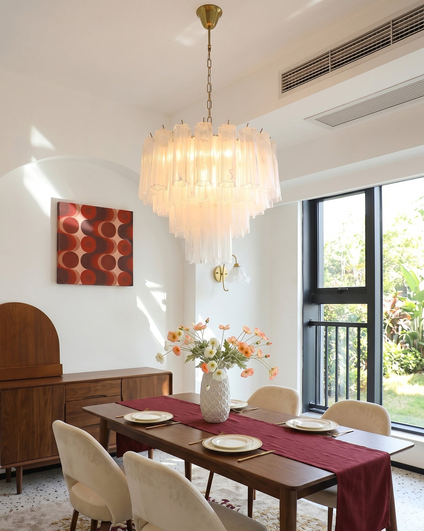 Venetian Cascade Glass Chandelier