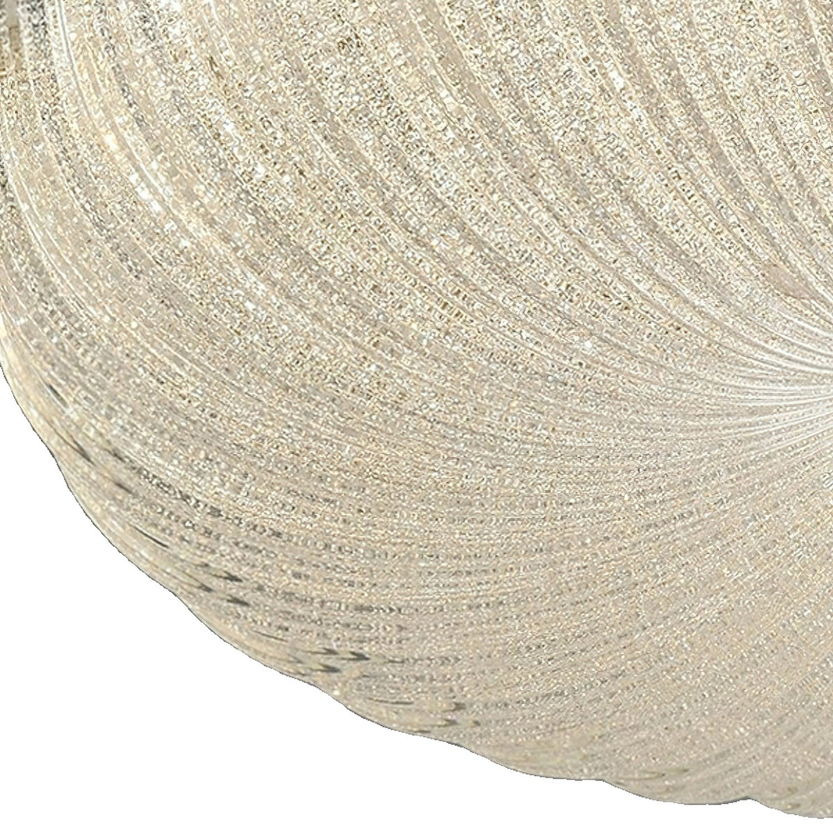 ONDINE Rippled Glass & Brass Ceiling Light