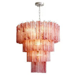 ROSA Blush Pink Glass Chandelier