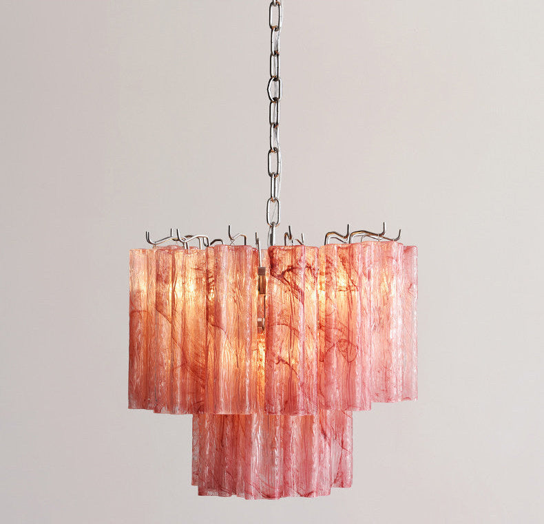 Pink Murano Glass Chandelier