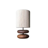 Wabi-Sabi Walnut Wood Table Lamp | Japanese Style