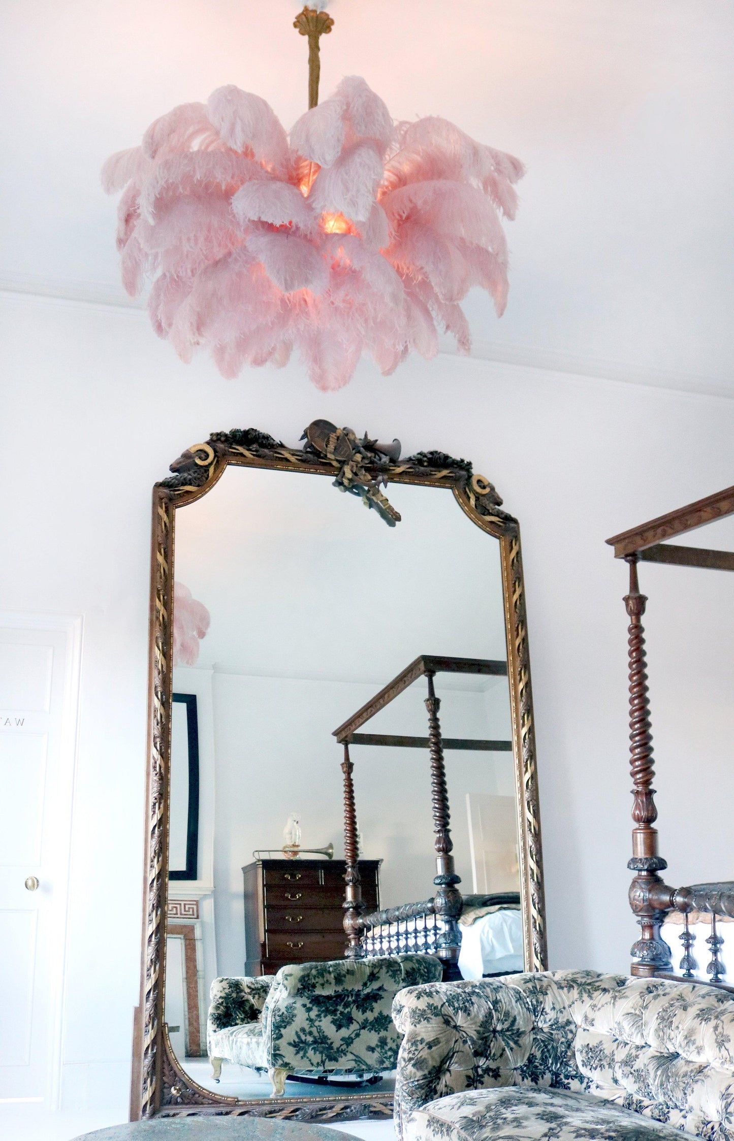 Feather Ostrich Chandelier