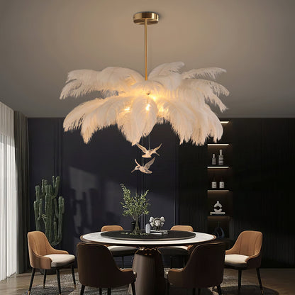 Feather Ostrich Chandelier