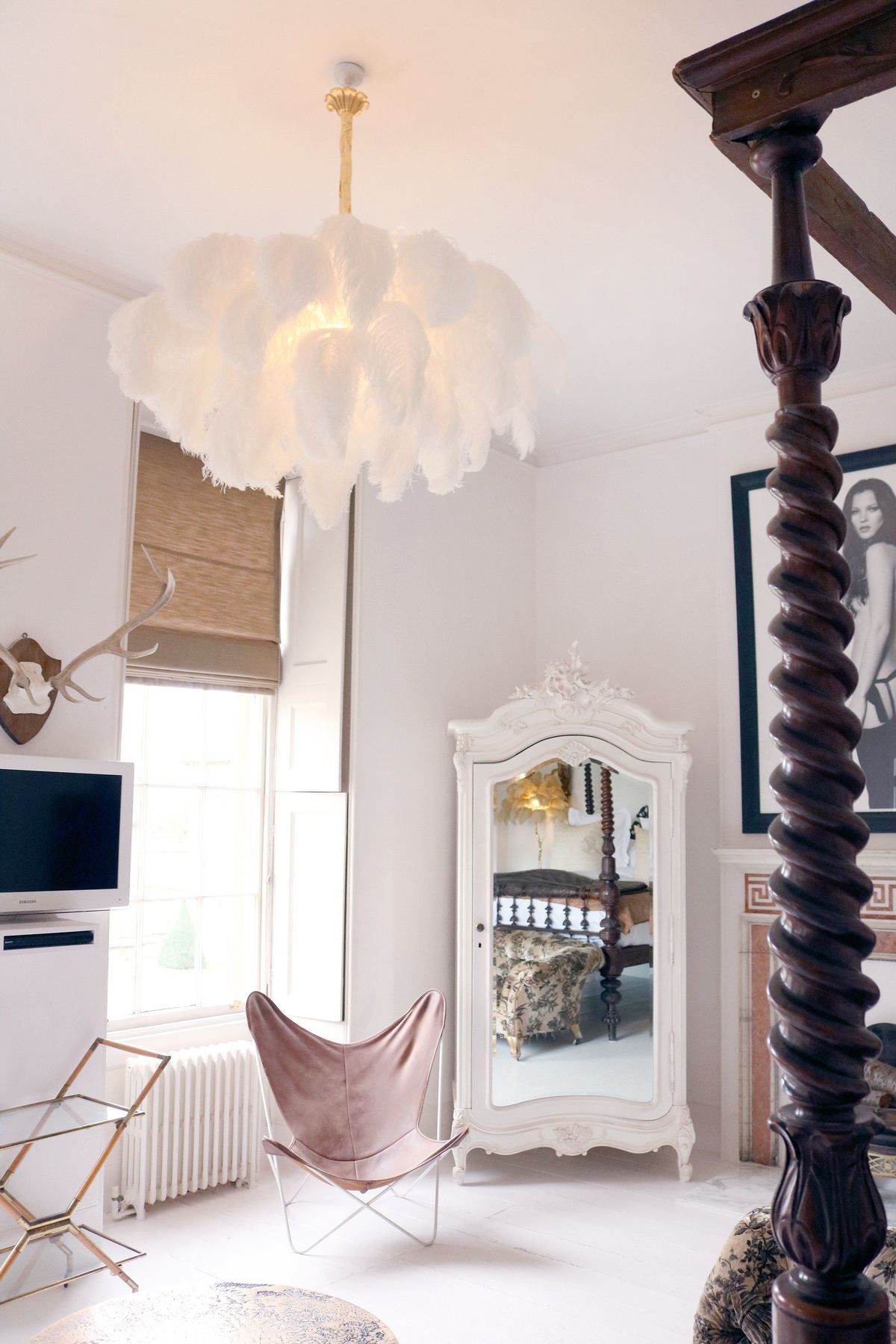 Feather Ostrich Chandelier