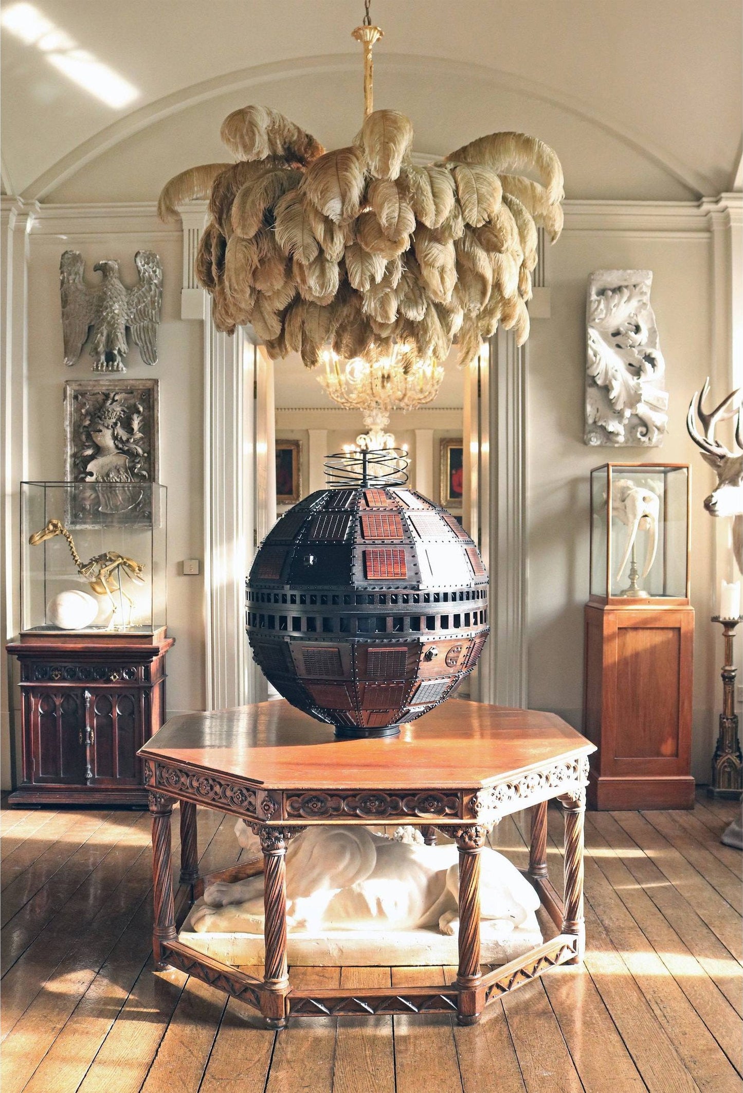 Feather Ostrich Chandelier