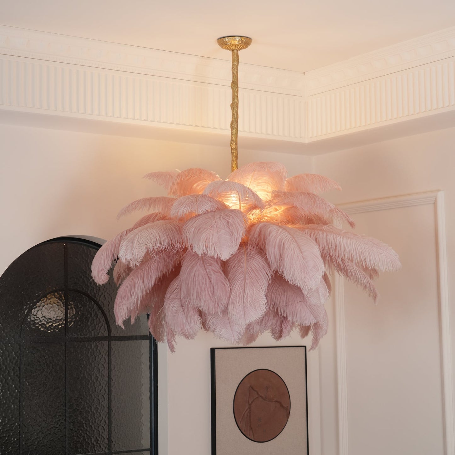 Feather Ostrich Chandelier