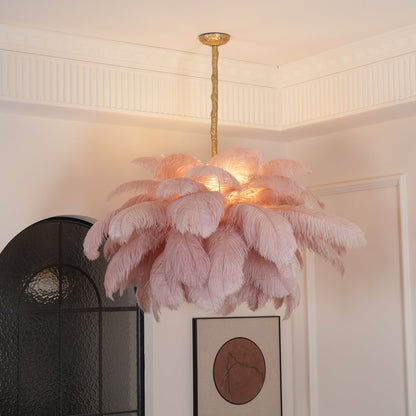 Feather Ostrich Chandelier