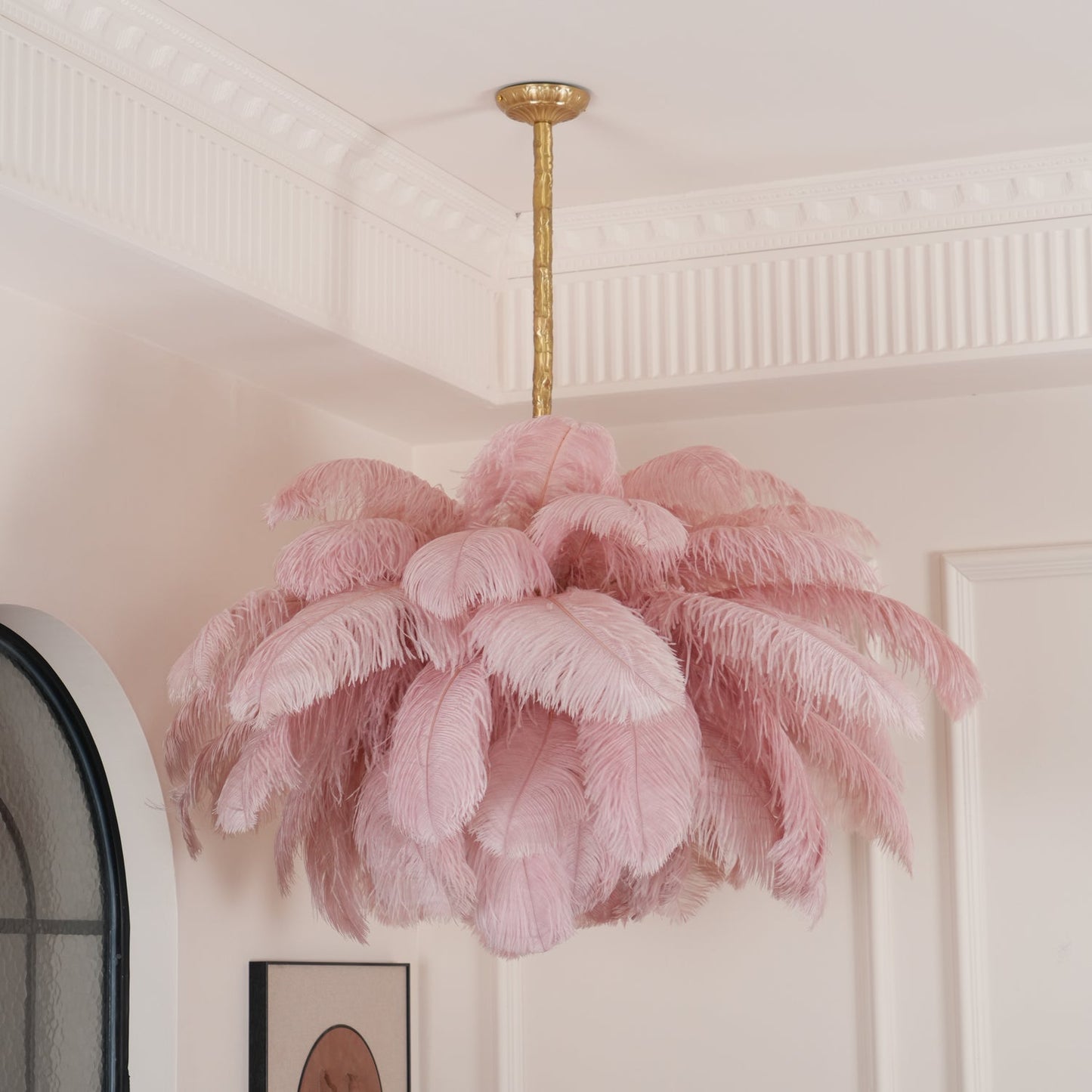 Feather Ostrich Chandelier