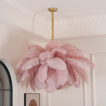 Feather Ostrich Chandelier