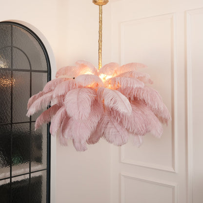 Feather Ostrich Chandelier