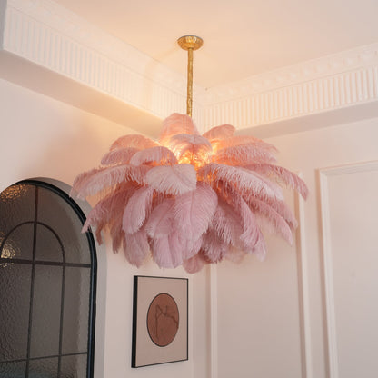 Feather Ostrich Chandelier