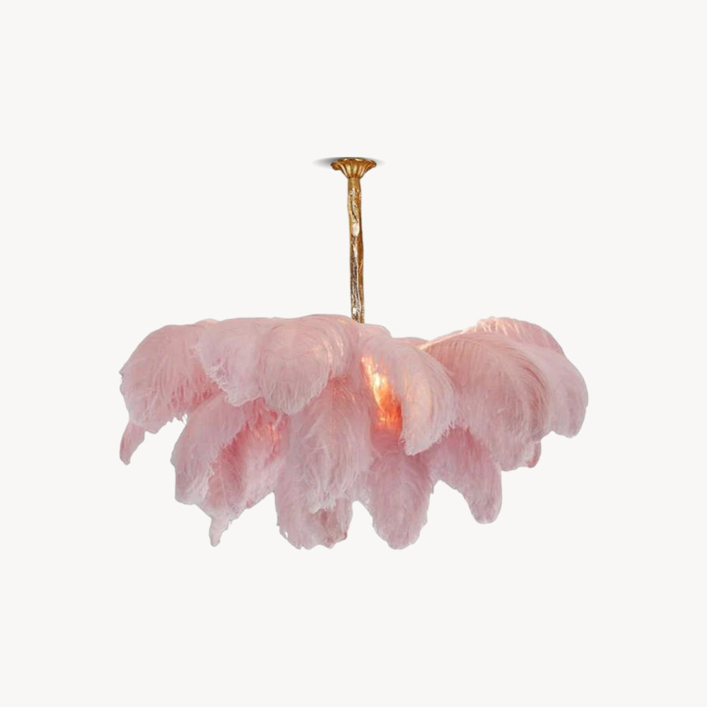 Feather Ostrich Chandelier