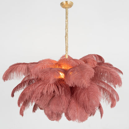 Feather Ostrich Chandelier