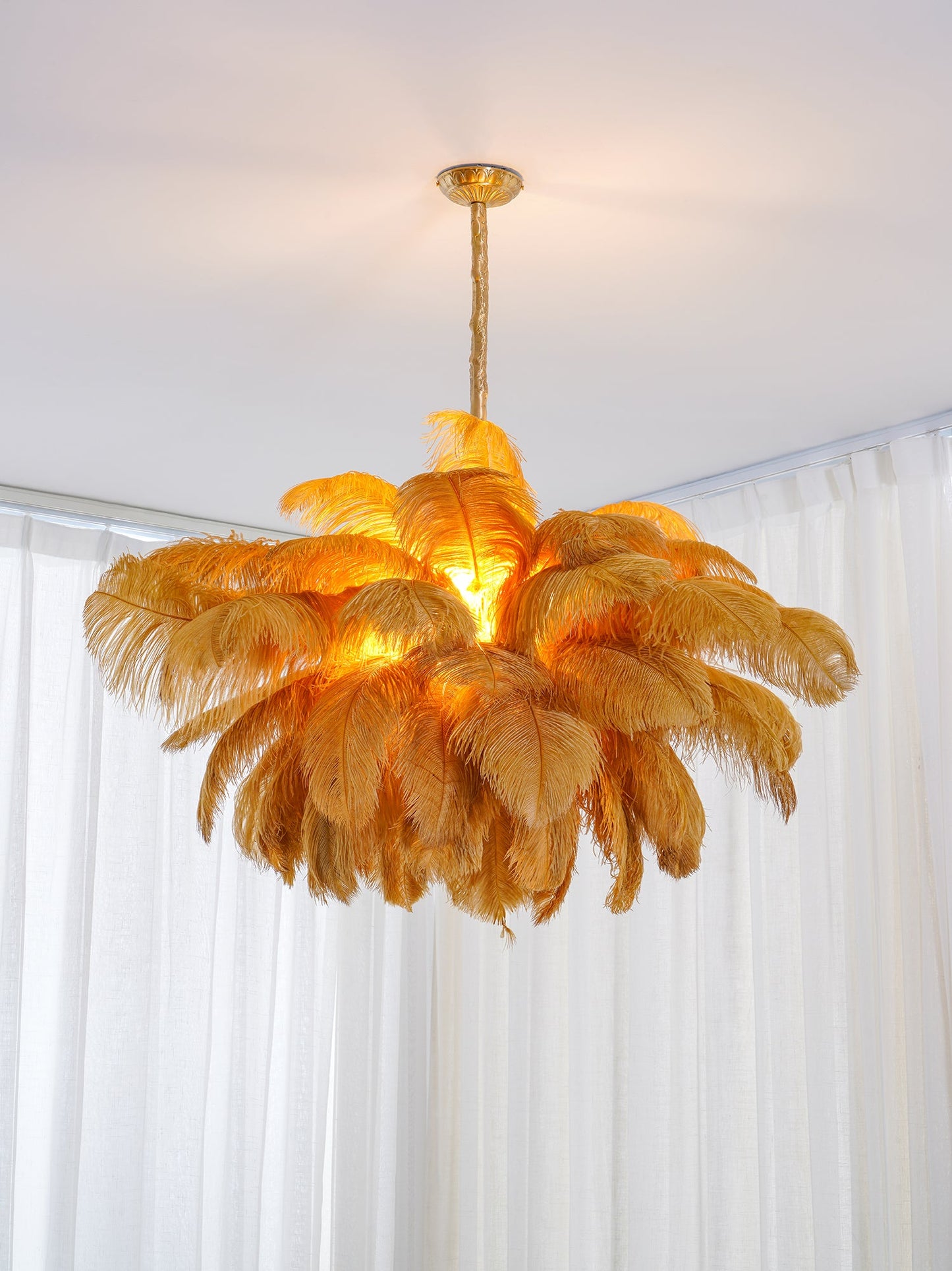 Feather Ostrich Chandelier