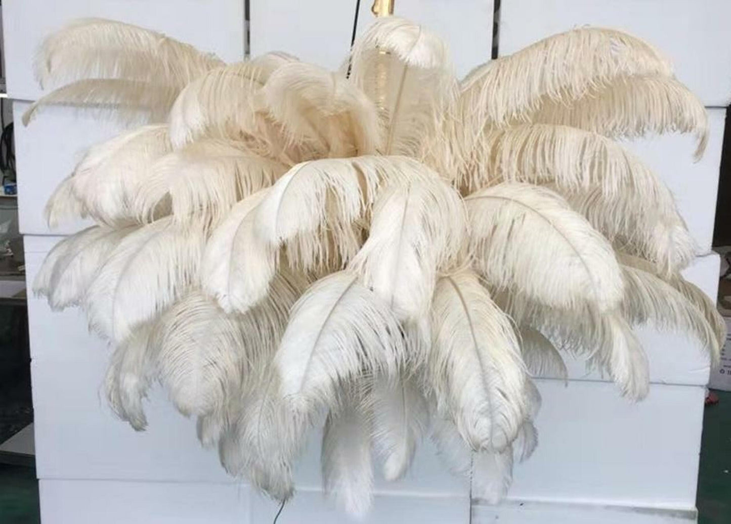 Feather Ostrich Chandelier
