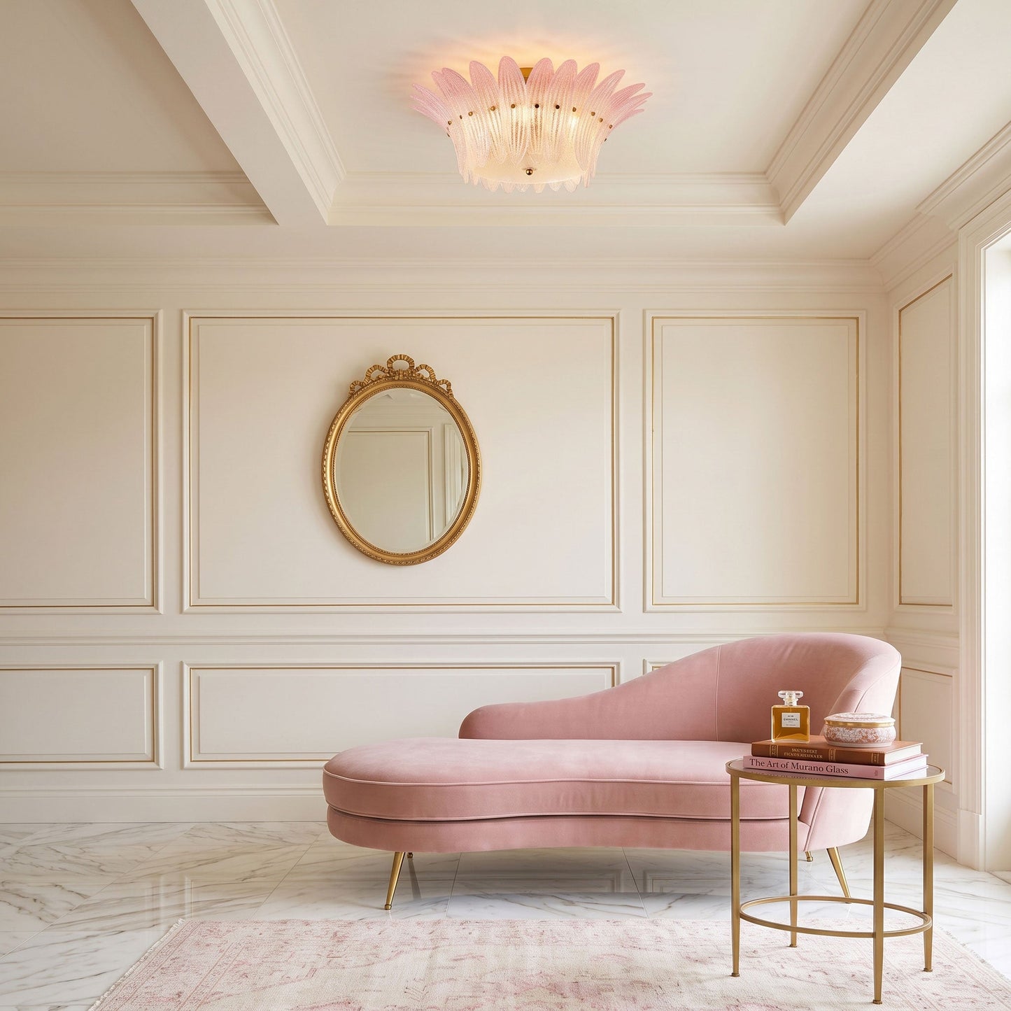 Petal Glass Flush Mount Ceiling Light